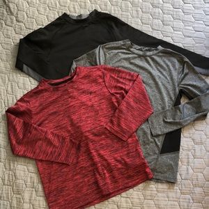 3 boys long sleeve active shirts
